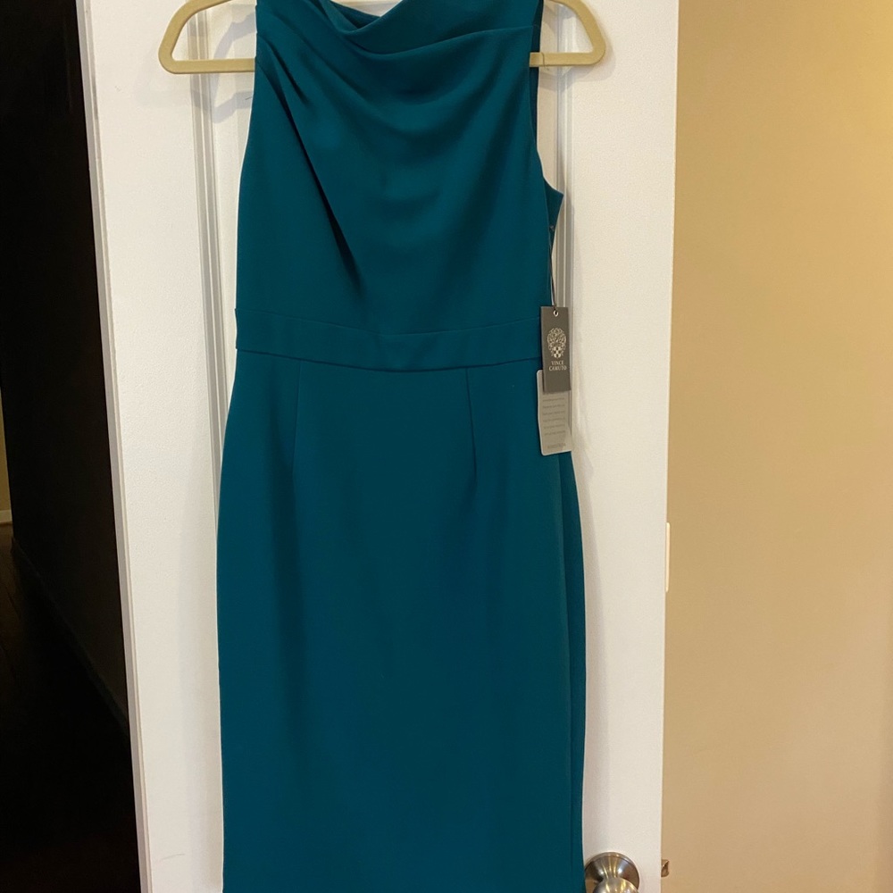 Vince camuto NWT size 4 teal blue shift classic